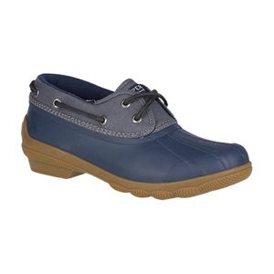 Sperry Women’s Grey Navy Blue Syren Sea 2-Eyelet Duck Boots